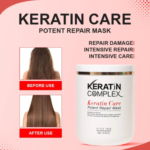Private Label Organic Shampoo Deep Repairing Hair Care Set Complex Keratin Shampoo and Conditioner Set Manufacturer - Image 5