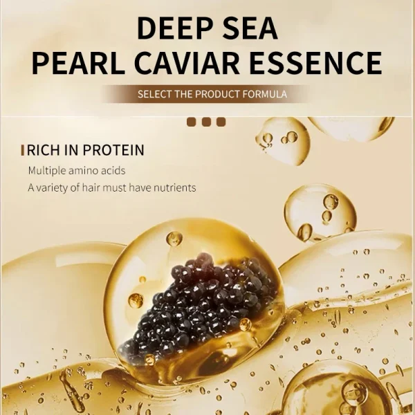 OEM/ODM Wholesale 750 ml Caviar Hair Care Cream Smoothing Shampoo and Conditioner with Moisturizing Oil Control for Dandruff - Image 5