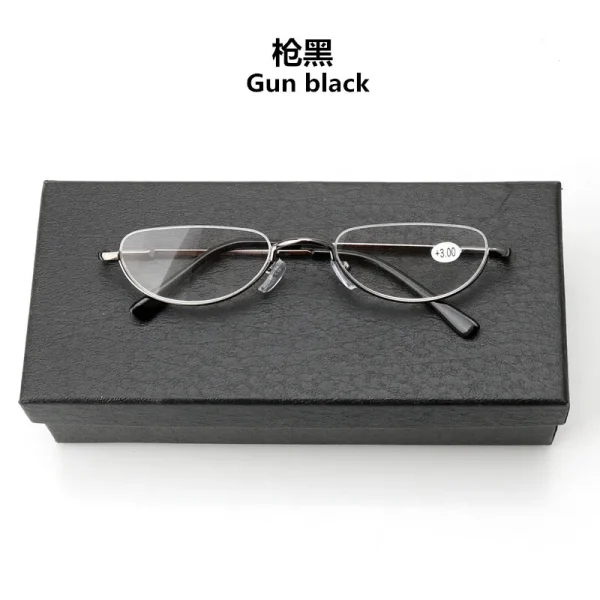 LMA 994 Fashion Half Frame Round Eyewear HD Lens Metal Female High Quality Hinge 2024 New Reading Glasses +1.0 +2.0 +3.0 +4.0 - Image 4