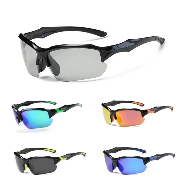 Outdoor Mens Polarized Cycling Sunglasses UV400 Sports Photochromic Fishing Sun Glasses 2024 UV Protection Custom Logo - Image 2