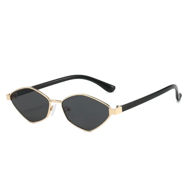 Polygon Sunglasses for Women Retro Vintage Gold Metal Geometric Sun Glasses Shades UV Protection Classic Eyewear - Image 4