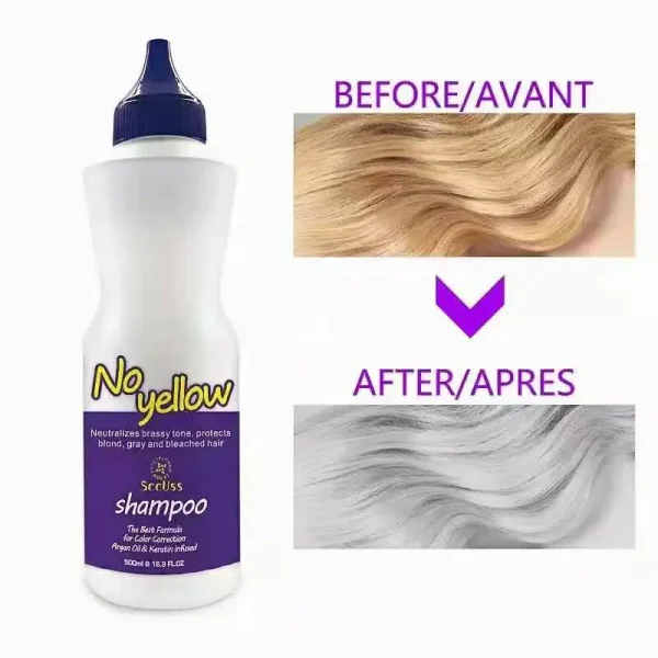 OEM/ODM Low Price Ammonia & Bleach 500ml Free Remove Hair Dye Artificial Hair Color Remover Shampoo No Yellow Shampoo Organic ha - Image 3