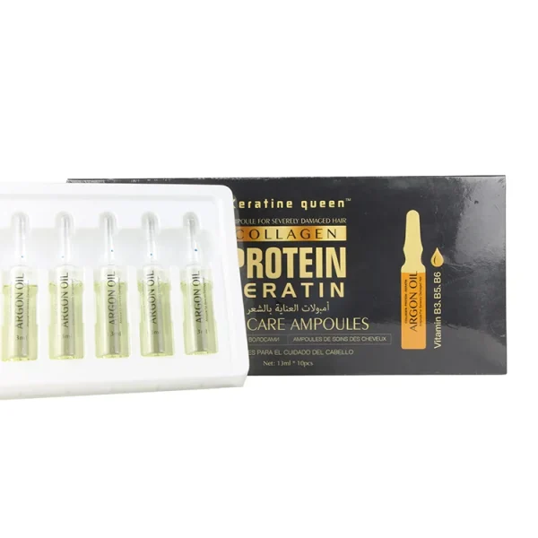 Vegan Hair Vitamin Ampoules Nourishing Hair Serum Oil for Dry and Damaged Hair - Image 6