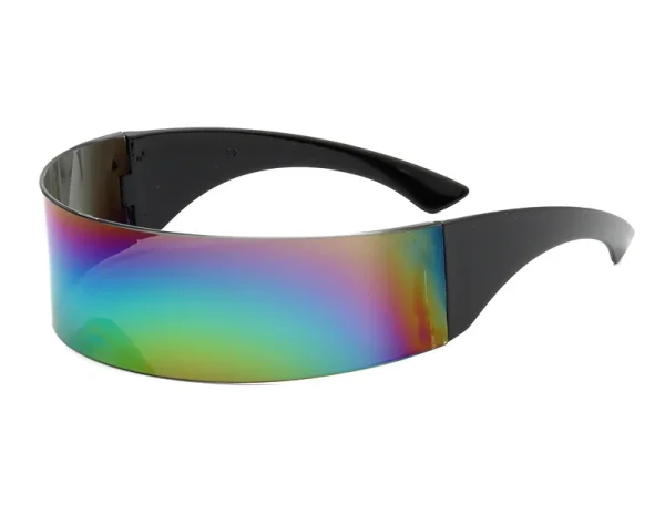 Custom logo 100% UV400 Wrap-around Monoblock Cyclops Visor Sunglasses Customizable  Futuristic Shield Sunglasses for Men Women - Image 4