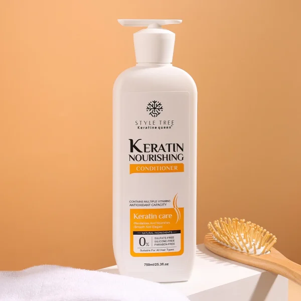 OEM Keratin Nourishing Shampoo Repair Damaged Hair Moisturizing Smooth Sulfate Free Style Tree Shampoo in Stock for Dry Hair - Image 5
