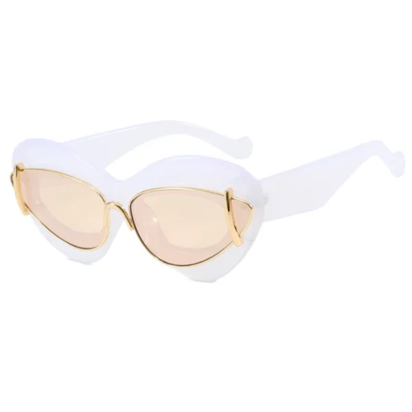 Cat Eye Sunglasses for Women and Men Vintage Y2K Sun Glasses Ladies Gradient Black Shades UV400 Custom Logo Eyewear - Image 6