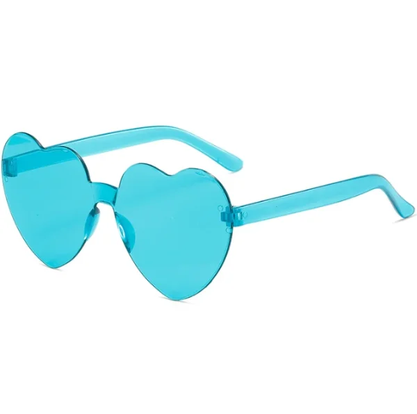 Kids Heart Sunglasses Heart Shaped Sunglasses Wholesale Red Sun Glasses Heart 2023 Candy Color Sunglasses Rimless - Image 5