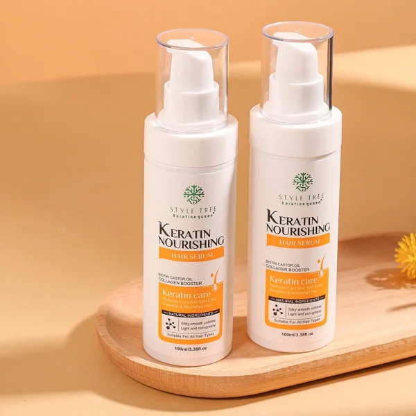 OEM Keratin Nourishing Shampoo Repair Damaged Hair Moisturizing Smooth Sulfate Free Style Tree Shampoo in Stock for Dry Hair - Image 4