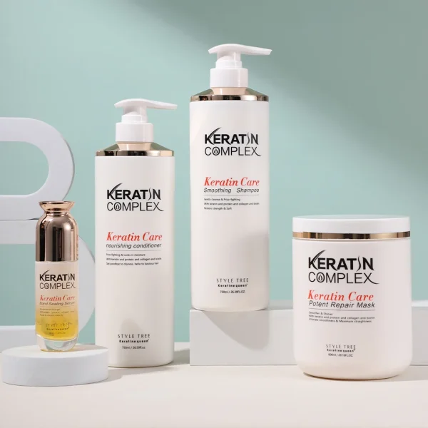 Factory Moisturizing Natural Hair Growth Hair Care Sulfate Free Private Label Organic Keratin Complex Shampoo and Conditioner - Image 4