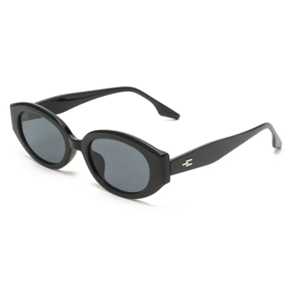 Retro Oval Sunglasses for Women 90s Fashion Sun Glasses Trendy Oval Shades UV400 Protection Eyewear - Image 5