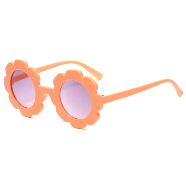Round Flower Sunglasses Girls Flower Glasses Cute Outdoor Beach Eyewear for Kids Children Sunglasses Bulk Custom Logo - Image 5