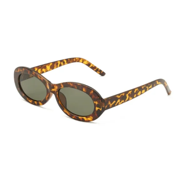 Retro Oval Sunglasses Men Women Vintage Fashion Small Frame Round Sun Glasses Classic Black White Shades - Image 3