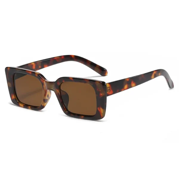 Custom Sun Glasses for Men Small Rectangular Sunglasses Retro Leopard UV400 square Sunglasses Hombre Shades for Women - Image 4