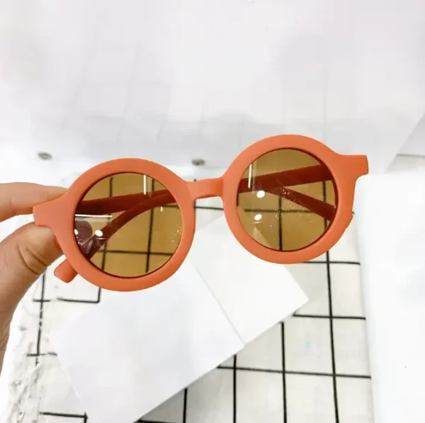 Kids Fashion Round Sunglasses UV400 Sun Protection Cute Children Boys Outdoor Eyewear Custom Logo - Image 6