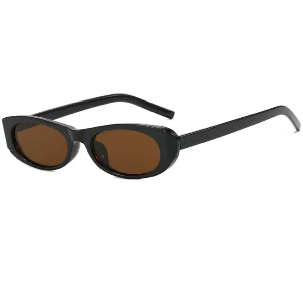 Vintage Retro Oval Sunglasses for Women Men Fashion Small 90s Cat Eye Sun Glasses UV400 Protection Thin Frame Eyewear - Image 4