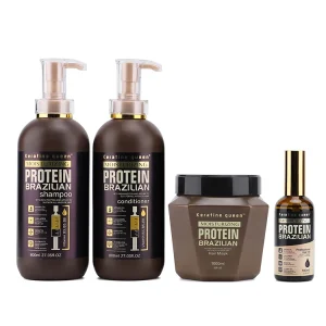 Sulfate Free Biotin Protein Hair Care Set Hair Mask Organic Shampoo and Conditioner