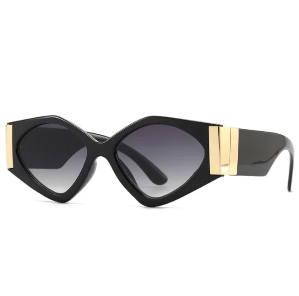 2024 Cat Eye Sunglasses Women Punk Style Big Frame Sun Glasses Fashion Design Custom Logo Eyewear UV400 - Image 6