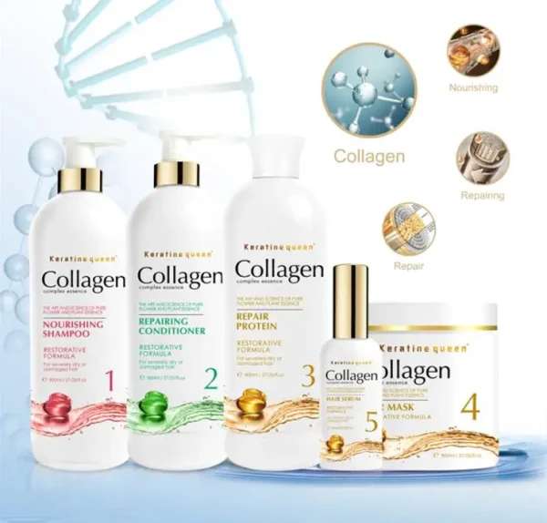 Wholesale Private Label Professional Salon 750ml Collagen Anti-dandruff Shampoo Hair Repairing Shampoo and Conditioner Set - Image 6