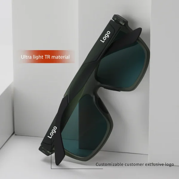 Lmamba 11102 Classic TR90 Frame Driving Polarized Square Sun Glasses Fishing Custom Logo Sports Running Sunglasses Men Women - Image 3