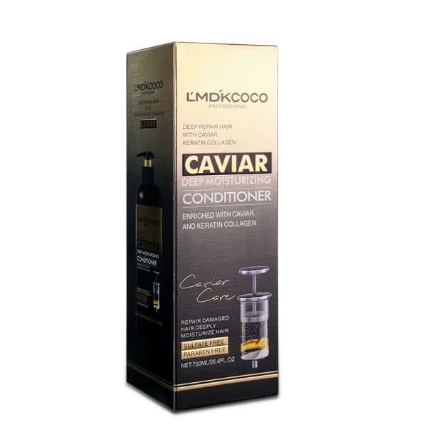OEM/ODM 750mlCaviar Essence Anti-dandruff Shampoo Repair Frizzy Hair Care Conditioner Hair Mask - Image 4