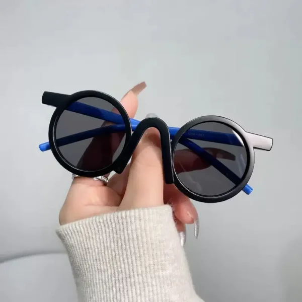 2023428 Custom Toddler Shades Sun Glasses Colorful Matt Round Sunglasses Baby Cute Kids Sunglasses 2023 - Image 2