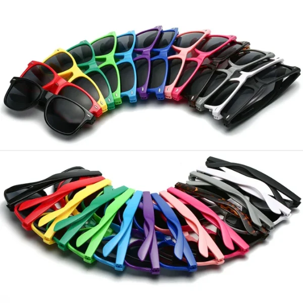 2023 Wholesale Custom logo Promotional Recycled Plastic square Lentes De Sol Women Men Black Shades Lentes Sol - Image 2