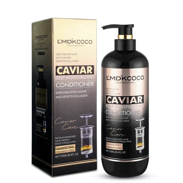 OEM/ODM 750mlCaviar Essence Anti-dandruff Shampoo Repair Frizzy Hair Care Conditioner Hair Mask - Image 5