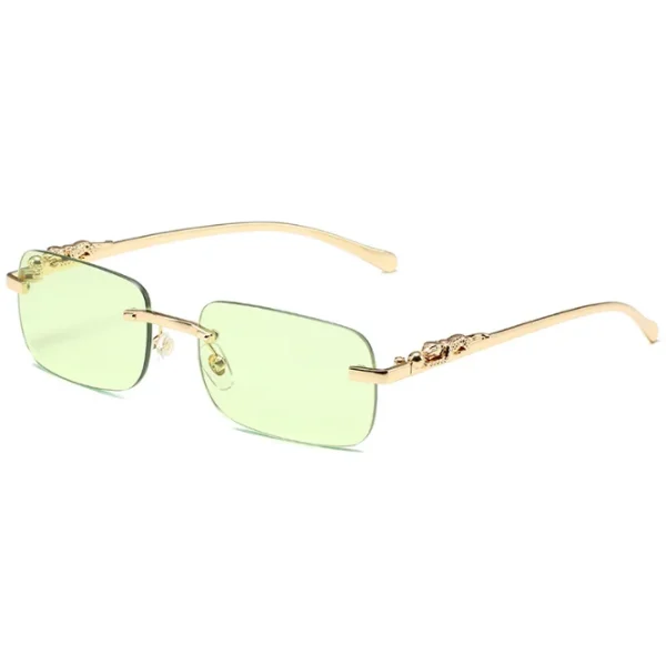 High Quality Fashion Rectangle Punk Sunglasses Women Men Trendy Rimless Small Square Frameless Sun Glasses 2024 - Image 6