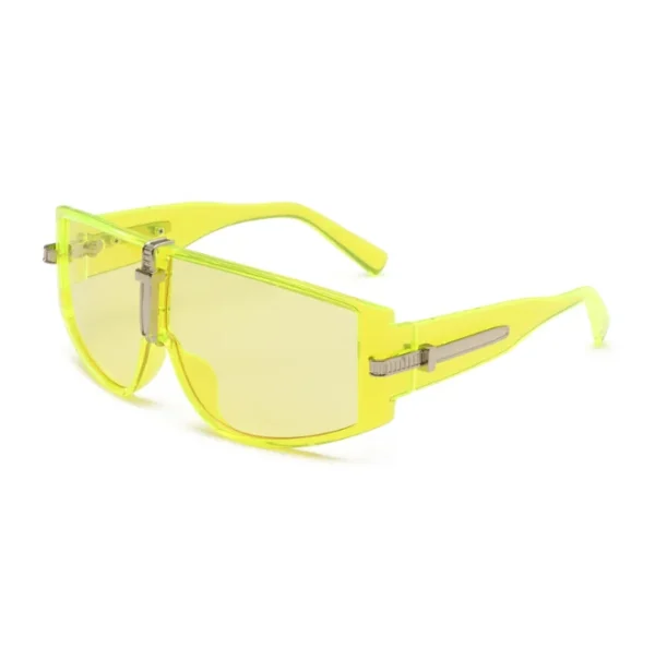 Oversized Transparent Sunglasses for Women Square Big Windproof Men's Driving Sun Glasses Fashion Shades - Image 3
