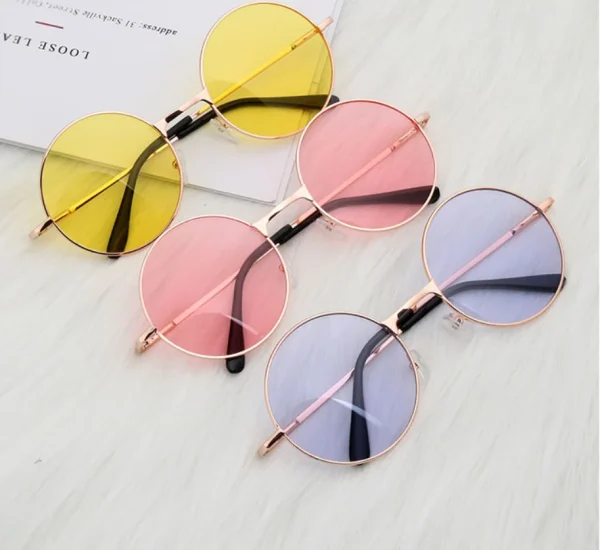 Western Retro Women Circle Tinted Lens Round Lens Sunglasses Big Frame Fashion Sunglasses Newest 2022 - Image 5
