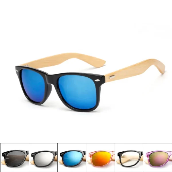 Newest PC Bamboo Women Sun Glasses Unisex Eco Friendly Custom logo Shades Bamboo Wooden Sunglasses for Men - Image 3