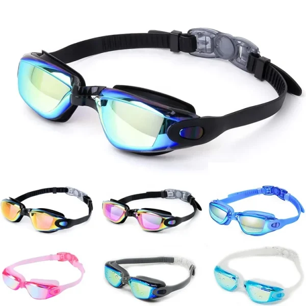 2 Packs of Professional Anti Fog Swimming Goggles No Leaking UV Protection Wide View Swim Goggles for Women Men Adult Kids - Image 6