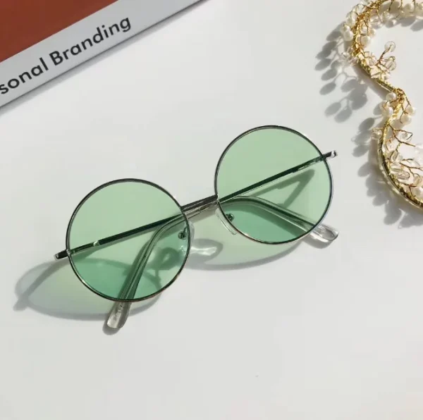 2024 Kids Round Sunglasses With Metal Frame Boy Cute Uv400 Shades Custom logo Round Sunglasses for Children - Image 4