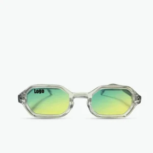 LMA 3503 Luxury High Quality CP Round Women Gafas de sol Gradient Yellow-Green UV400 Lenses Retro Brand Designer Men Sunglasses