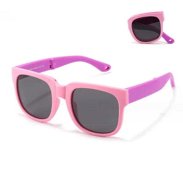 Kids Foldable Toddler Sunglasses Polarized Sunglasses for Chidren UV Protection Shades Fashion Outdoor Sun Gla - Image 5