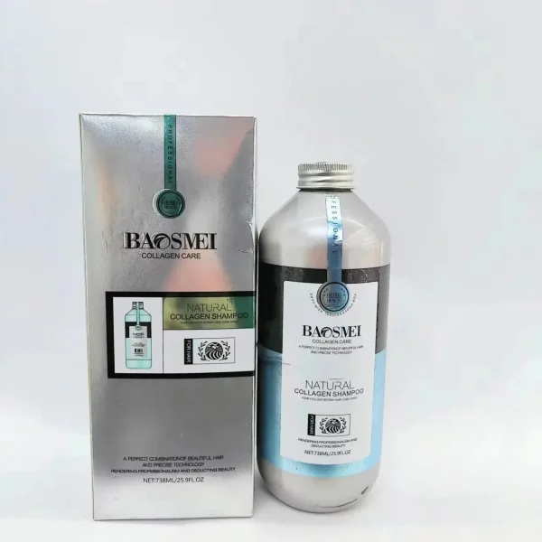Popular COLLAGEN 738ml Baosmei Care Nourishing Repairing Collagen Natural Shampoo Private Label - Image 6