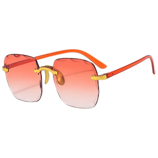 2024 New Frameless Cut Edge Sunglasses Fashion Summer Square Women Transparent Sun Glasses UV400 Shades - Image 5
