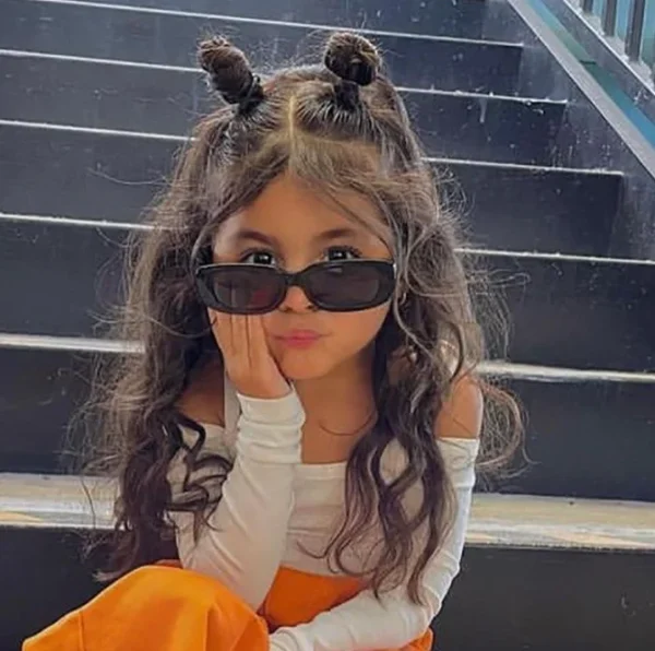 Hot Sale Children Fashion Sunglasses Rectangle Outdoor Sunglasses Small Frame Orange Shades Uv protection - Image 3