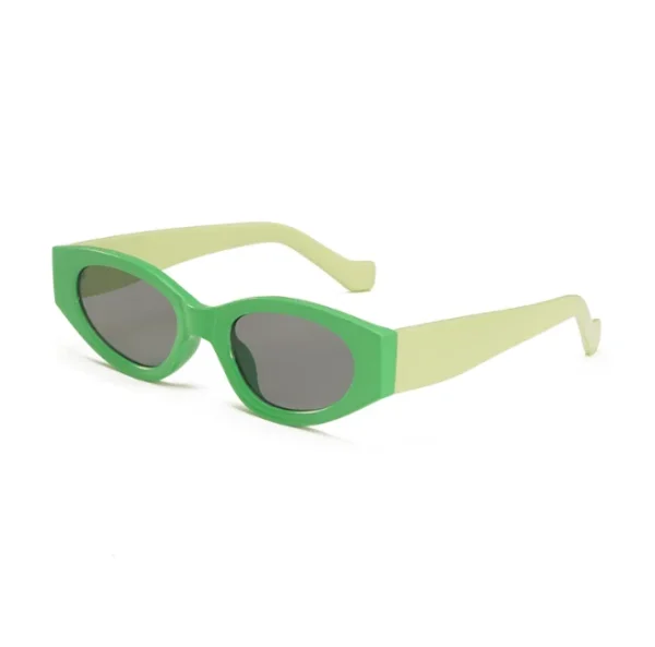 Vintage Small Cat Eye Women Sunglasses Men New Fashion Personality Green Punk Sun Glasses Female Oval UV400 Eyewear - Image 5