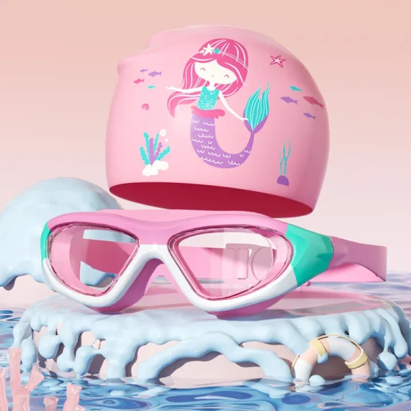 GD High Quality Leisure Colorful Wide View Uv protection Swimming Goggles Kids - Image 6