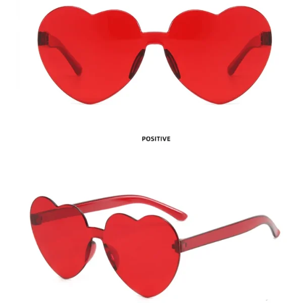 Kids pink Lens Sunglasses Cute Colored Glasses for Boys and Girls Heart Frame Baby Children Sunglasses - Image 2