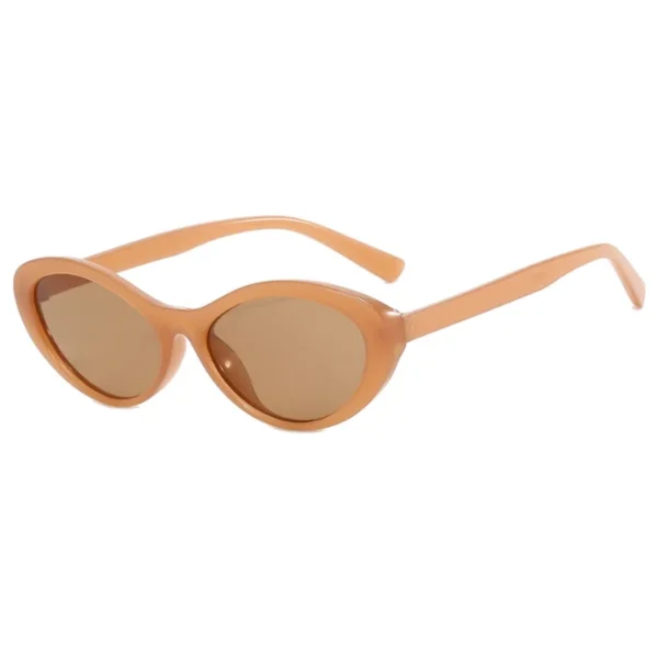 Retro Oval Cateye Sunglasses for Women Men Trendy Vintage 90s Cat Eye Sun Glass UV400 Shades Fashion Eyewear - Image 5