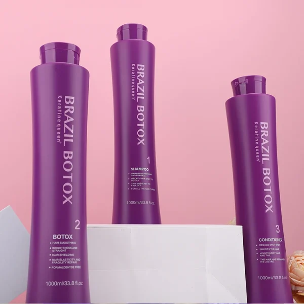 0% Formaldehyde Professional Salon Brazilian Blowout Frizz Control Keratin Treatment Cream for Straightening Hair