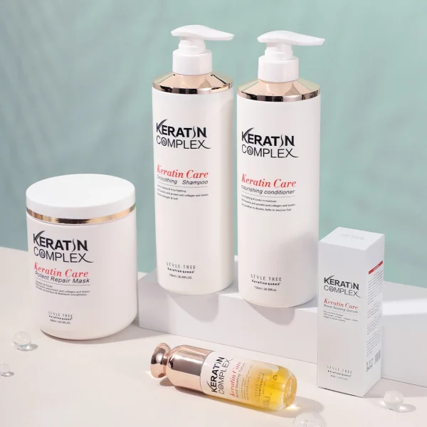 Factory Supply Best Complex Keratin Hair Care Set Damaged Hair Repair  Keratin Moisturizing Hair Shampoo and Conditioner Set - Image 2