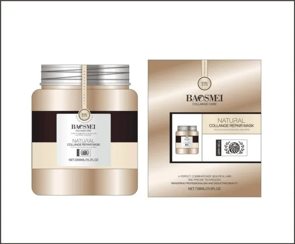 Popular COLLAGEN 738ml Baosmei Care Nourishing Repairing Collagen Natural Shampoo Private Label - Image 3