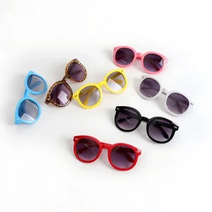 Wholesale Fashion Design Children Sunglasses Kids Round Frame Sun Glasses UV protection Trend Shades for Boys and Girls