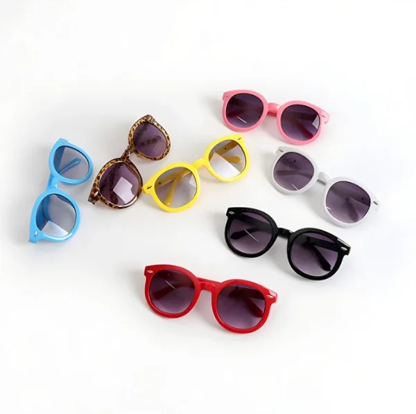 Wholesale Fashion Design Children Sunglasses Kids Round Frame Sun Glasses UV protection Trend Shades for Boys and Girls