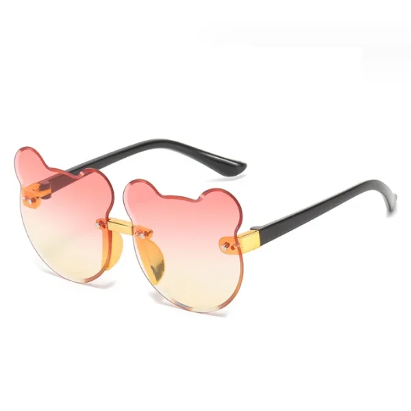 Cute Kids Little Bear Shape Cartoon Sunglasses Gradient UV 400 Protection Baby Sunglasses for Toddler Girls Boys 2024 - Image 4