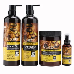 Wholesale Sulfate Free Protein Hair Care Set Nourishing Moroccan Argan Oil Shampoo and Conditioner
