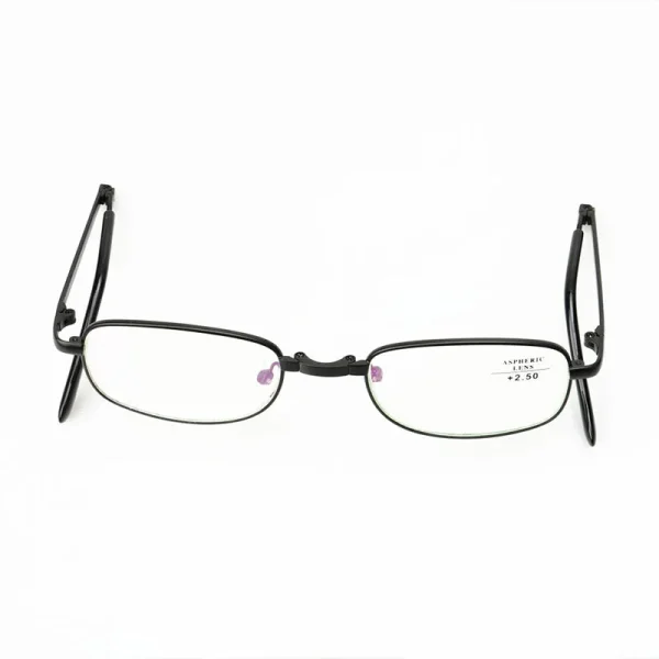 LMA 968 Popular Foldable Eyewear Blue Light Blocking Portable Retro Personality Metal HD Lens Reading Glasses 2024 Unisex - Image 4